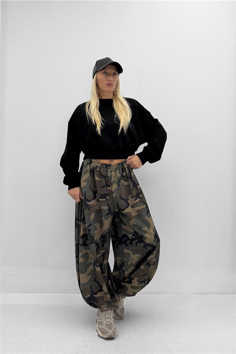 pantalone camouflage con polsino warrior